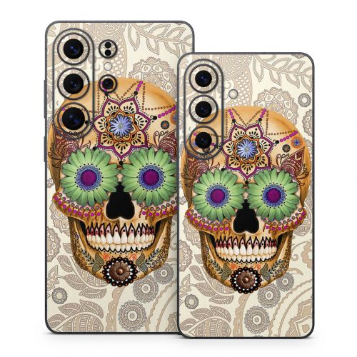 Sugar Skull Bone Samsung Galaxy S26 Series Skin