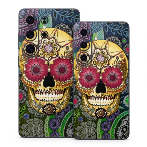 Sugar Skull Paisley Samsung Galaxy S26 Series Skin