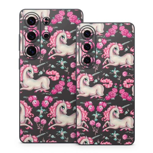 Unicorns and Roses Samsung Galaxy S26 Series Skin