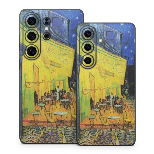 Cafe Terrace At Night Samsung Galaxy S26 Series Skin