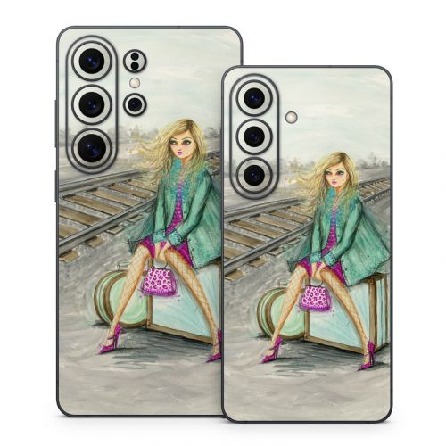 Lulu Waiting by the Train Tracks Samsung Galaxy S26 Series Skin