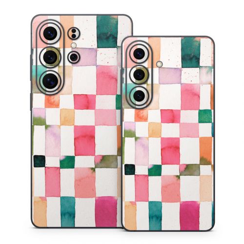 Watercolor Squares Samsung Galaxy S26 Series Skin