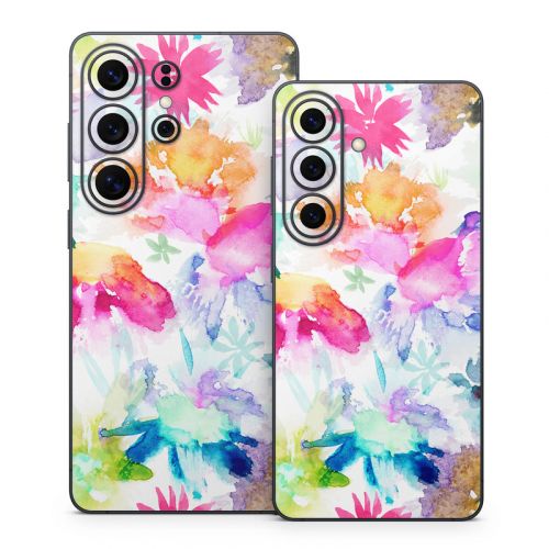 Watercolor Spring Memories Samsung Galaxy S26 Series Skin