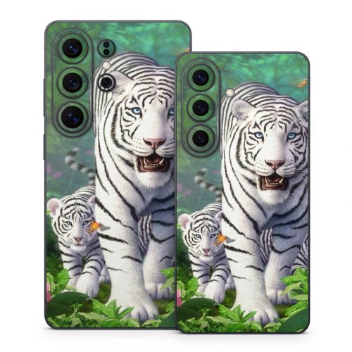 White Tigers Samsung Galaxy S26 Series Skin
