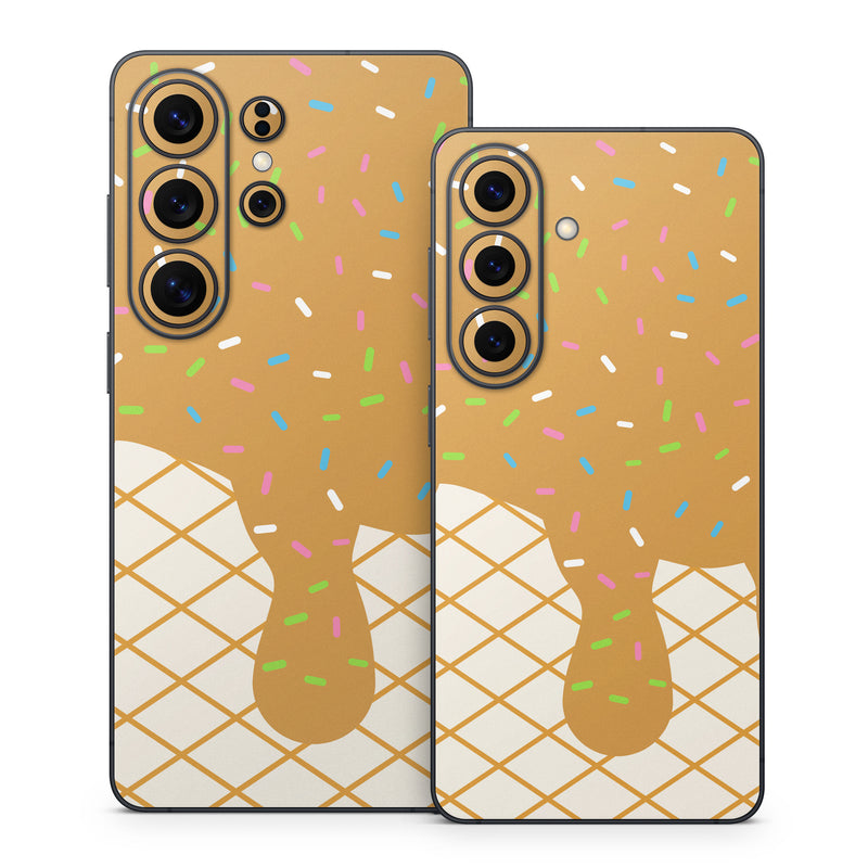 Samsung Galaxy S26 Series Skin design of Graphics, Child art, Wrapping Paper, Pattern, with white, brown, yellow, green, orange, pink, blue colors