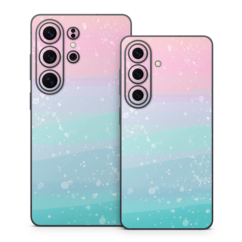 Samsung Galaxy S26 Series Skin design of Blue, Pink, Graphics, with blue, pink, white colors