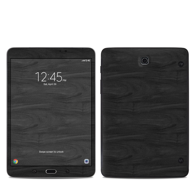 Samsung Galaxy Tab S2 8.0 Skin design of Black, Brown, Wood, Grey, Flooring, Floor, Laminate flooring, Wood flooring, with black colors