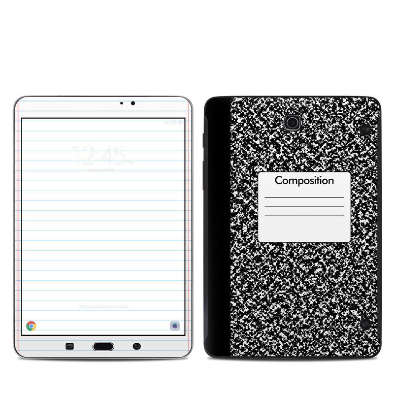 Samsung Galaxy Tab S2 8.0 Skin design of Text, Font, Line, Pattern, Black-and-white, Illustration, with black, gray, white colors