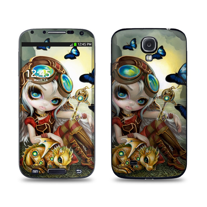 Samsung Galaxy S4 Skin design of Cg artwork, Illustration, Fictional character, Art, Mythology, Games, Massively multiplayer online role-playing game, with black, green, red, yellow, brown, blue colors