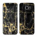 Black Gold Marble Galaxy S7 Edge Skin