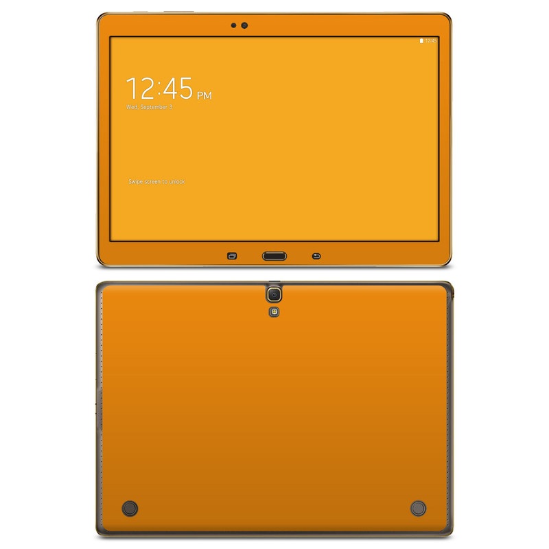 Samsung Galaxy Tab S 10.5 Skin design of Orange, Yellow, Brown, Text, Amber, Font, Peach, with orange colors