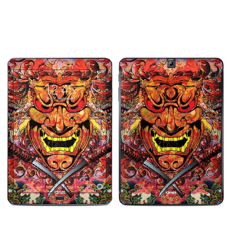 Samsung Galaxy Tab S2 9.7 Skin design of Art, Psychedelic art, Visual arts, Illustration, Fictional character, Demon, with red, orange, yellow colors