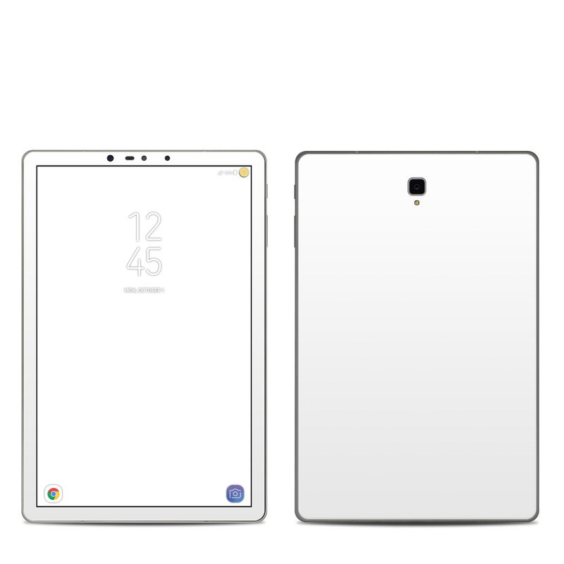 Samsung Galaxy Tab S4 Skin design of White, Black, Line with white colors