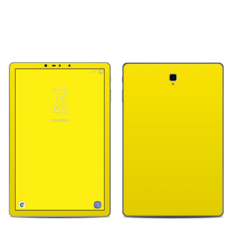 Samsung Galaxy Tab S4 Skin design of Green, Yellow, Orange, Text, Font with yellow colors