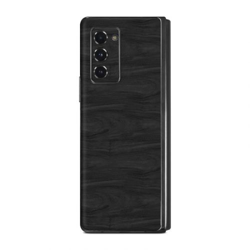 Black Woodgrain Samsung Galaxy Z Fold2 Skin