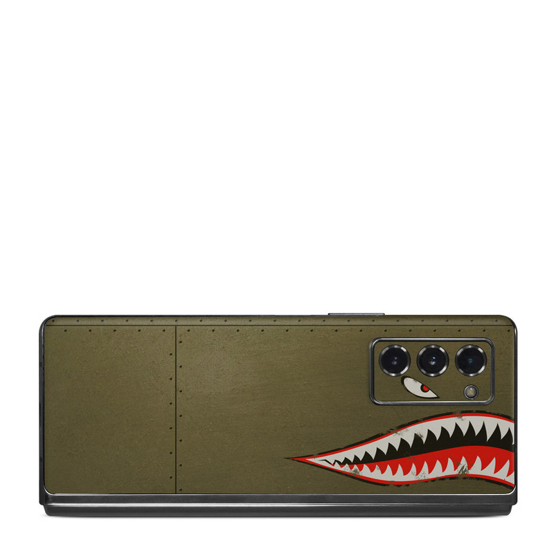 Samsung Galaxy Z Fold2 Skin design of Red, Leaf, Plant, Illustration, Art, Carmine, Graphics, Perennial plant, with black, red, gray colors