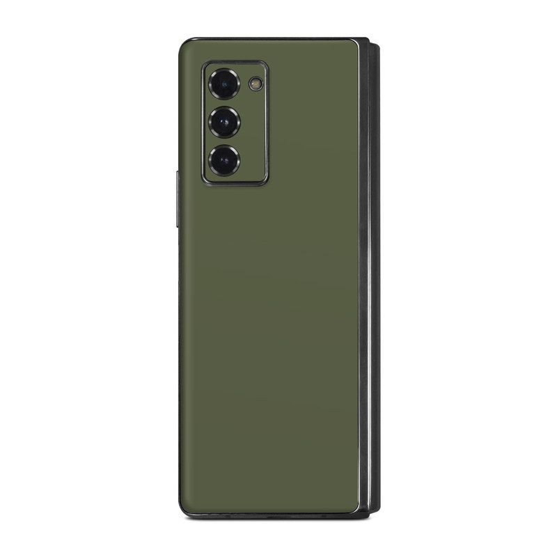 Samsung Galaxy Z Fold2 Skin design of Green, Brown, Text, Yellow, Grass, Font, Pattern, Beige, with green, brown colors