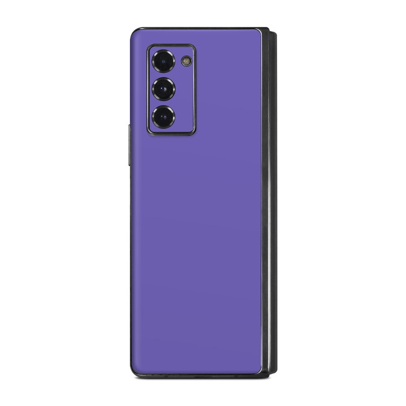 Samsung Galaxy Z Fold2 Skin design of Blue, Violet, Sky, Purple, Daytime, Black, Lilac, Cobalt blue, Pink, Azure, with purple colors