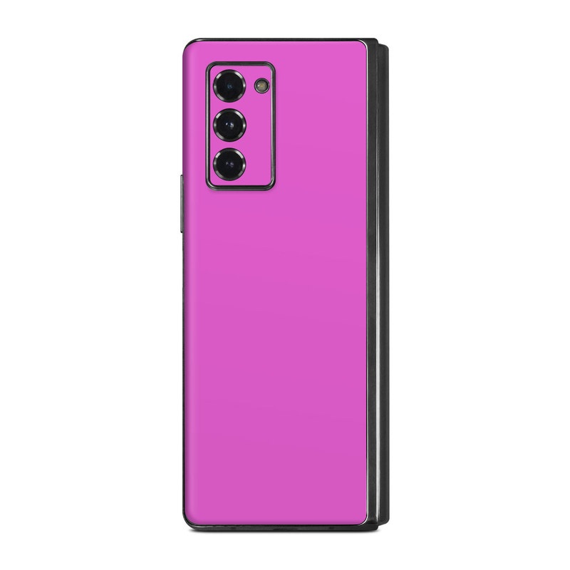 Samsung Galaxy Z Fold2 Skin design of Violet, Pink, Purple, Red, Lilac, Magenta, Blue, Lavender, Text, Sky, with pink colors