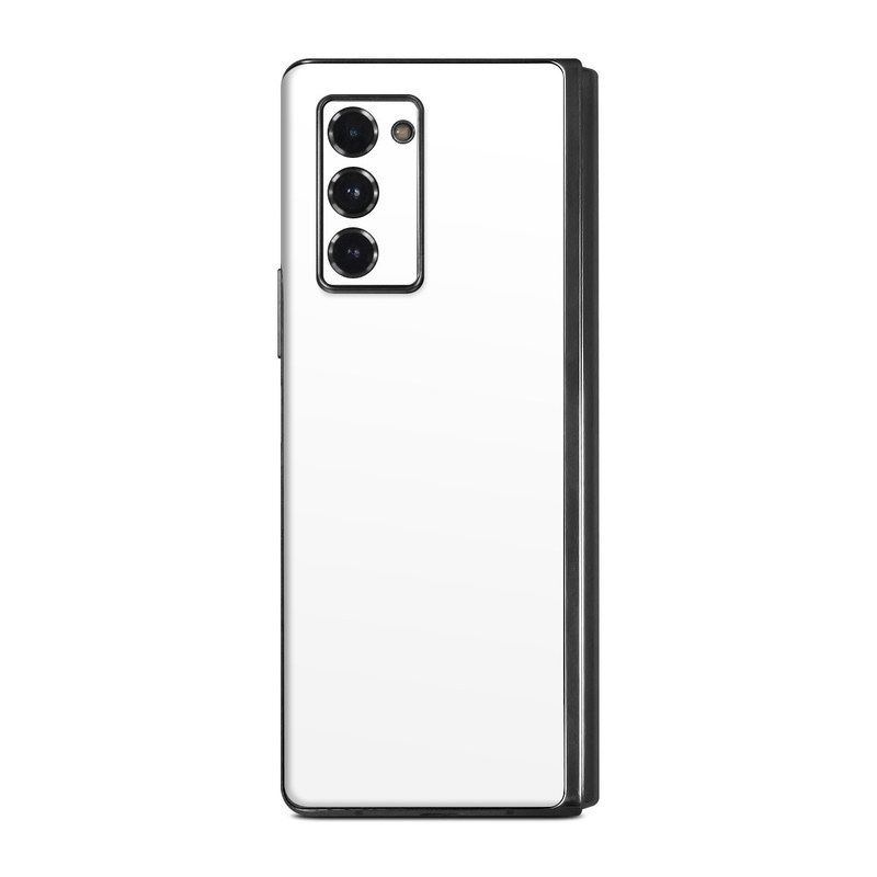 Samsung Galaxy Z Fold2 Skin design of White, Black, Line, with white colors