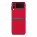 Solid State Red Samsung Galaxy Z Flip3 Skin