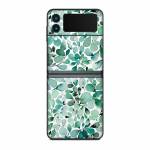 Watercolor Eucalyptus Leaves Samsung Galaxy Z Flip3 Skin
