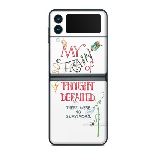Train Derailed Samsung Galaxy Z Flip3 Skin