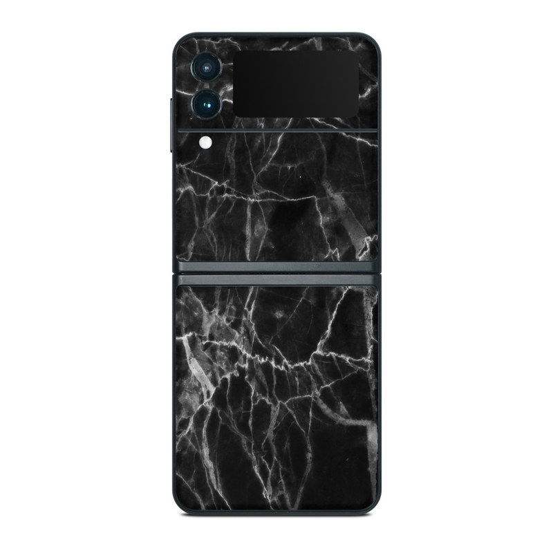 Samsung Galaxy Z Flip3 Skin design of Black, White, Nature, Black-and-white, Monochrome photography, Branch, Atmosphere, Atmospheric phenomenon, Tree, Sky, with black, white colors