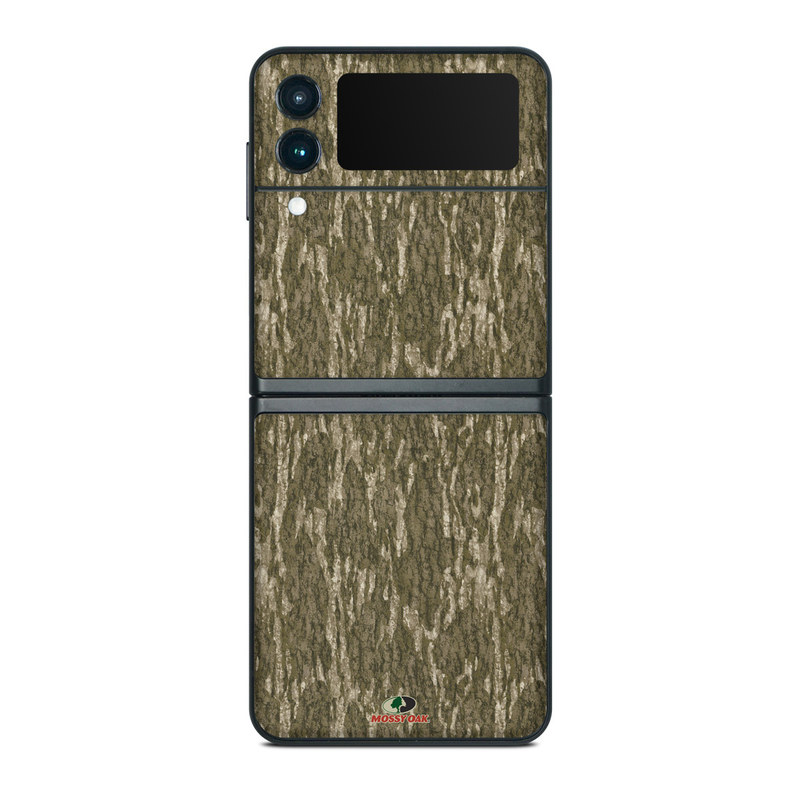 Samsung Galaxy Z Flip3 Skin design of Grass, Brown, Grass family, Plant, Soil, with black, red, gray colors