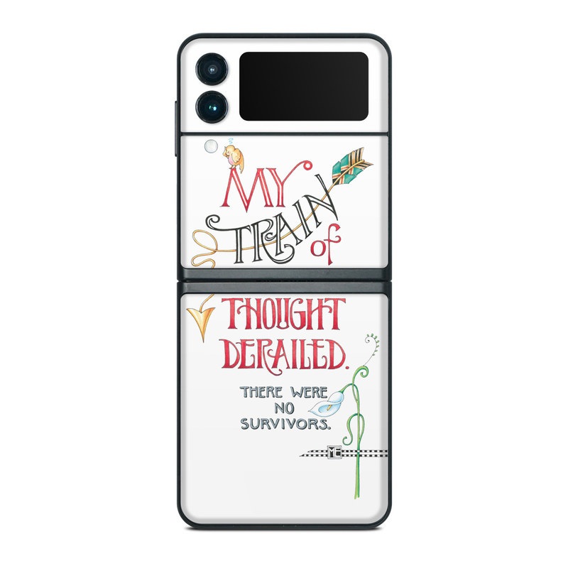 Samsung Galaxy Z Flip3 Skin design of Text, Font, Line, Illustration, Calligraphy, Graphic design, Art, with white, black, red, yellow, green, blue colors