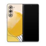 Abstract Yellow Samsung Galaxy Z Fold5 Skin