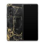 Black Gold Marble Samsung Galaxy Z Fold5 Skin