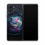 Blue Cheshire Cat Samsung Galaxy Z Fold5 Skin