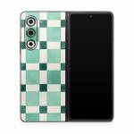 Checker Mosaic Green Samsung Galaxy Z Fold5 Skin