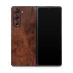 Dark Burlwood Samsung Galaxy Z Fold5 Skin