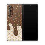 Chocolate Ice Cream Drip Samsung Galaxy Z Fold5 Skin