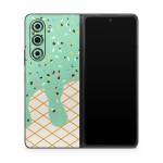 Mint Chocolate Chip Ice Cream Drip Samsung Galaxy Z Fold5 Skin