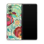 Golden Flowers Samsung Galaxy Z Fold5 Skin