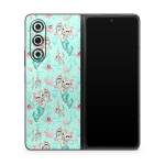 Merkittens with Pearls Aqua Samsung Galaxy Z Fold5 Skin