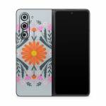 Pink and Orange Flowers Samsung Galaxy Z Fold5 Skin
