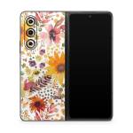 Summer Watercolor Sunflowers Samsung Galaxy Z Fold5 Skin