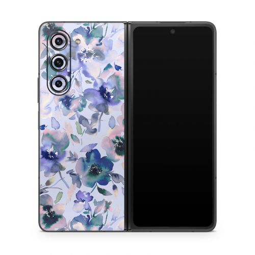 Aquatic Artistic Flowers Samsung Galaxy Z Fold5 Skin