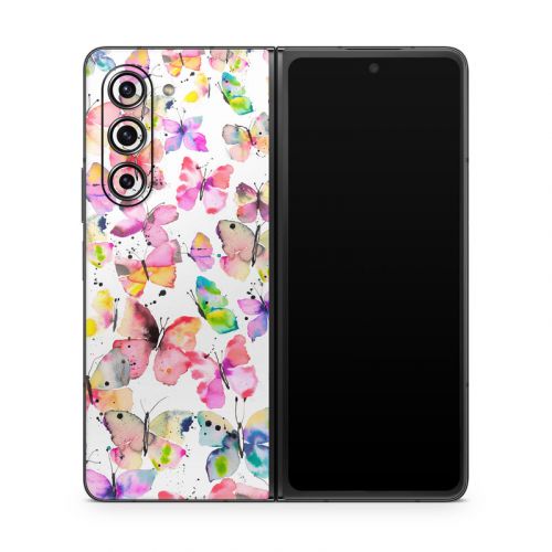 Artistic Butterflies Samsung Galaxy Z Fold5 Skin