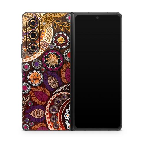 Autumn Mehndi Samsung Galaxy Z Fold5 Skin