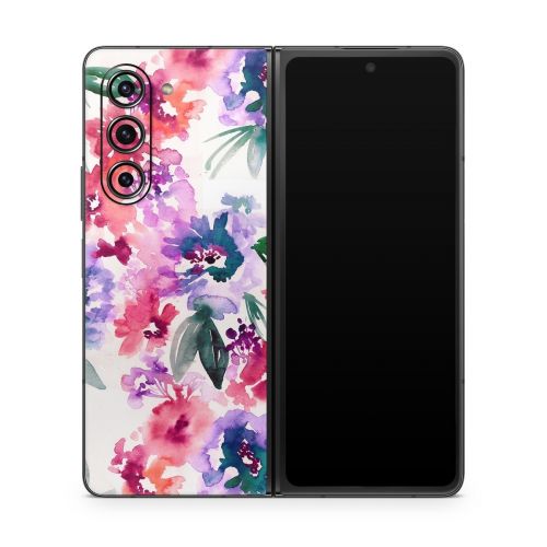 Blurred Flowers Samsung Galaxy Z Fold5 Skin