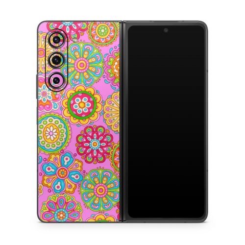 Bright Flowers Samsung Galaxy Z Fold5 Skin