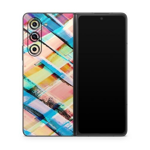 Check Stripe Samsung Galaxy Z Fold5 Skin