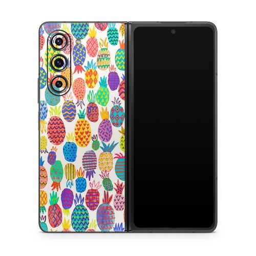 Colorful Pineapples Samsung Galaxy Z Fold5 Skin