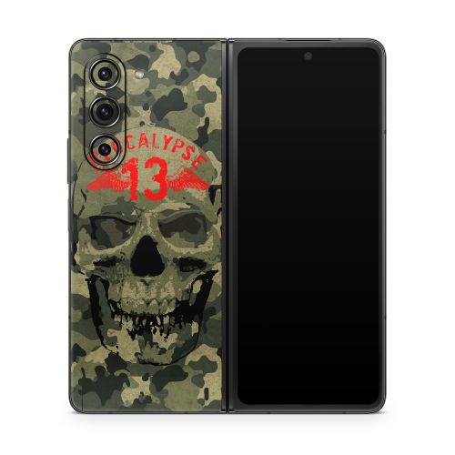 Camo Skull Samsung Galaxy Z Fold5 Skin