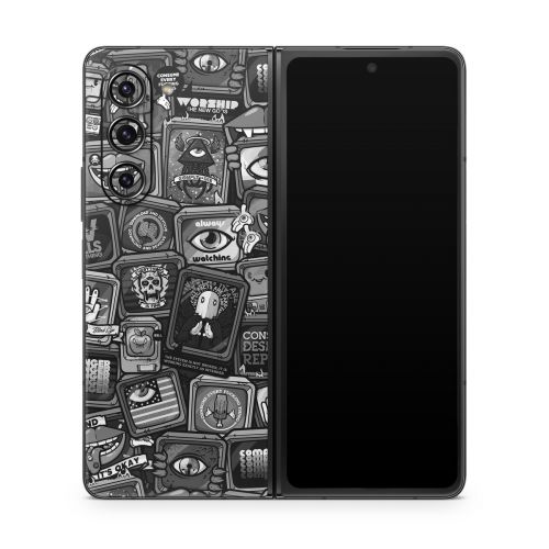 Distraction Tactic B&W Samsung Galaxy Z Fold5 Skin